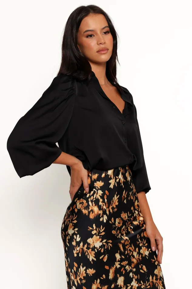 Melodie Top Black Women Tops Petal and Pup