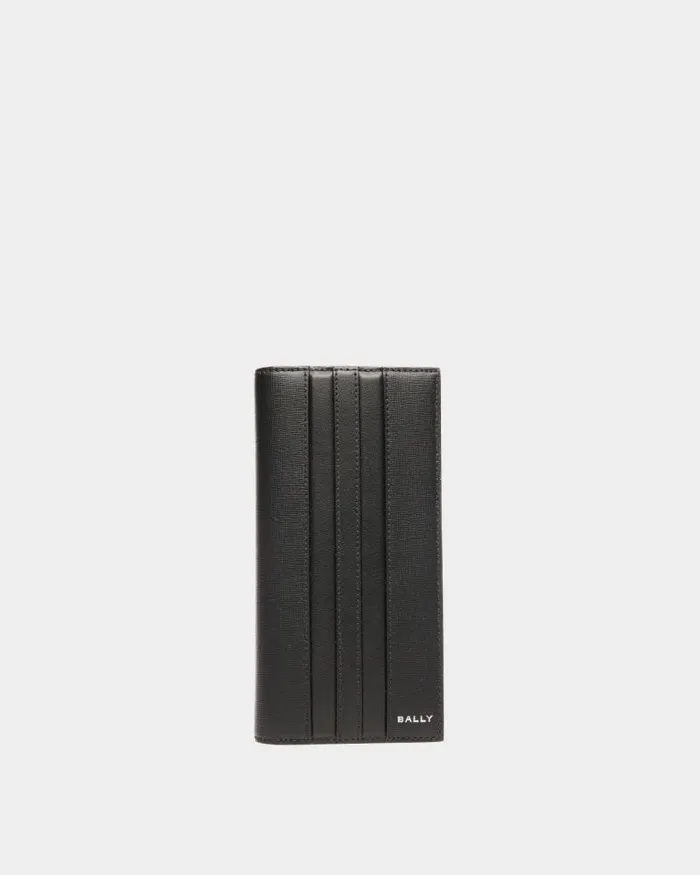 Men Bally Wallets and Card Holders Mythos Continental Wallet In Black Recycled Leather Black