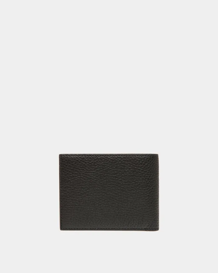 Men Bally Wallets and Card Holders Ribbon Bifold Wallet In Black Leather Black Men Bally Wallets and Card Holders Ribbon Bifold Wallet In Black Leather Black