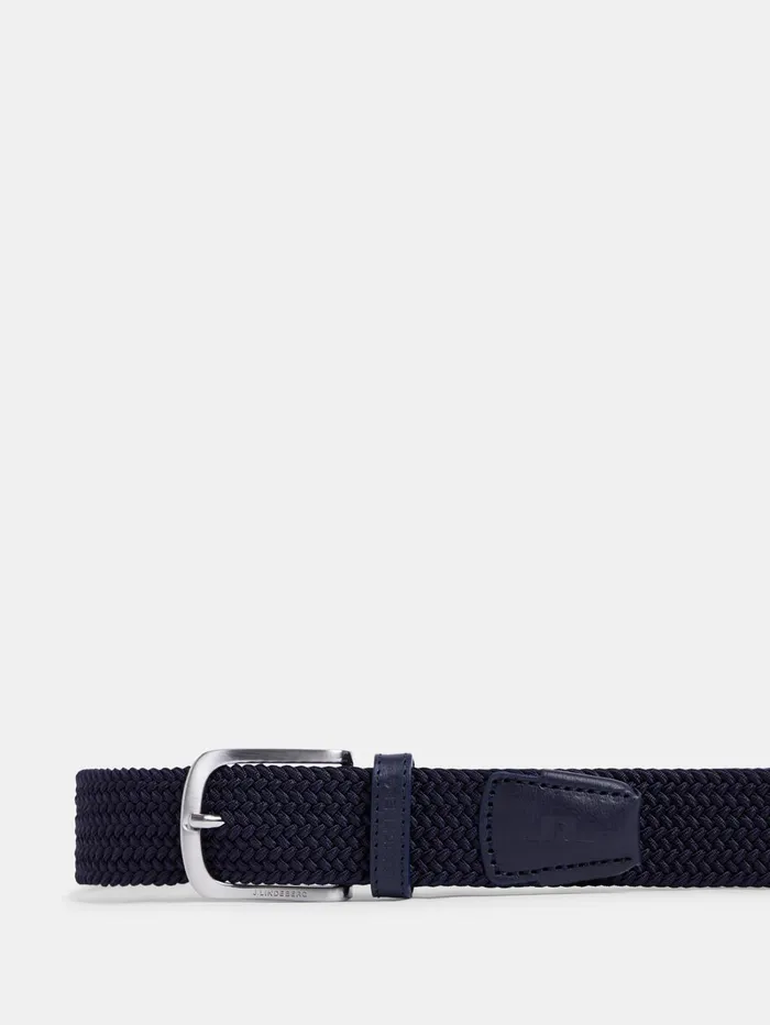 Men Bernhard Elastic Belt JL Navy JLindeberg Belts Men Bernhard Elastic Belt JL Navy JLindeberg Belts