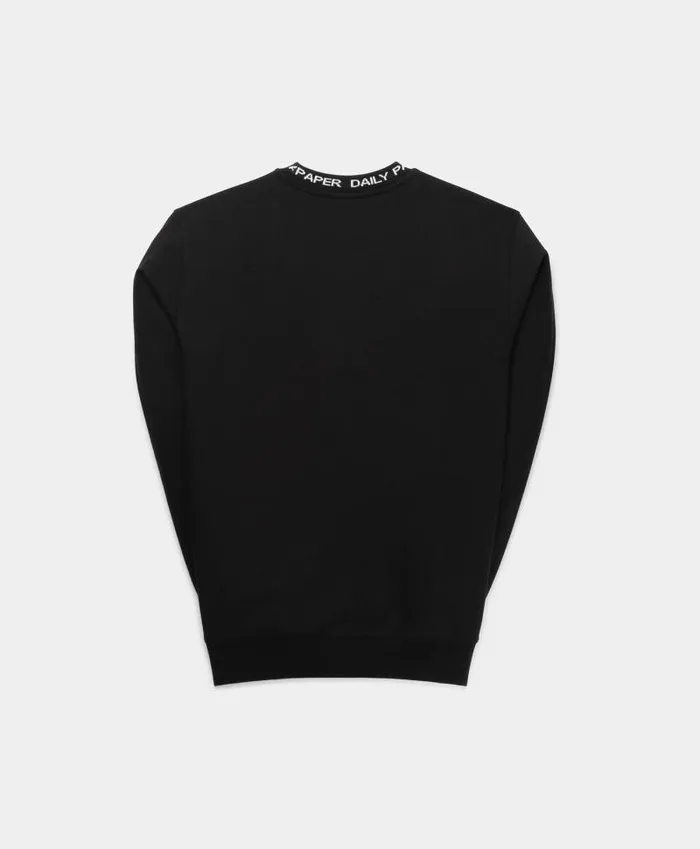 Men Black Erib Sweater Daily Paper Hoodies and Sweaters Men Black Erib Sweater Daily Paper Hoodies and Sweaters