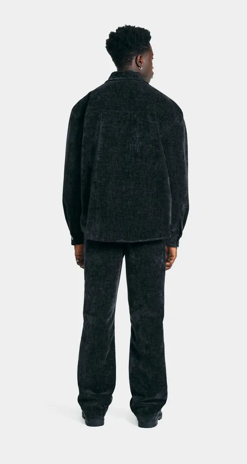 Men Black Zuri Velvet Pants Daily Paper Pants Men Black Zuri Velvet Pants Daily Paper Pants