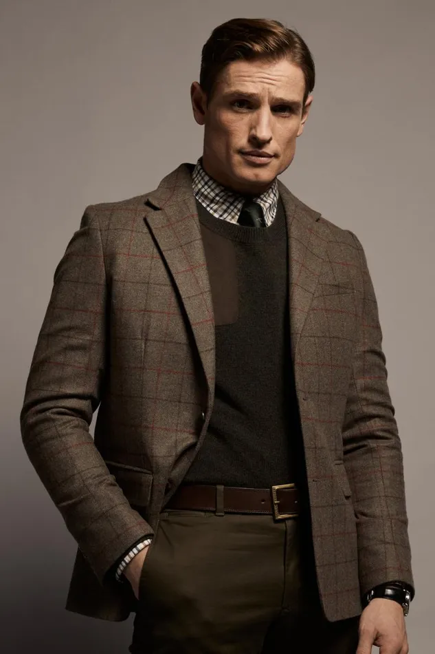 Men Blazers Holland Cooper The Single Breasted Blazer Hampton Check