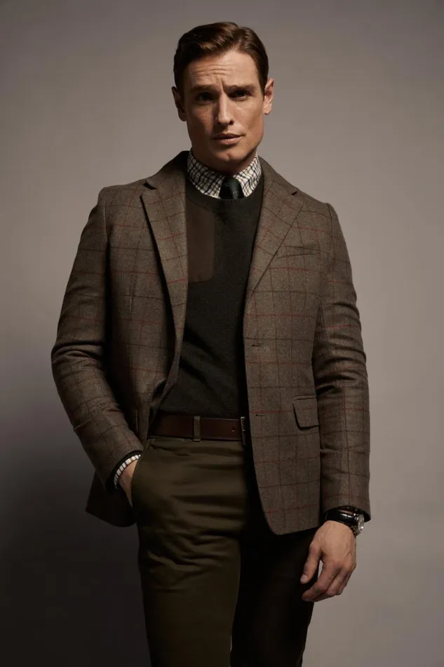 Men Blazers Holland Cooper The Single Breasted Blazer Hampton Check Men Blazers Holland Cooper The Single Breasted Blazer Hampton Check
