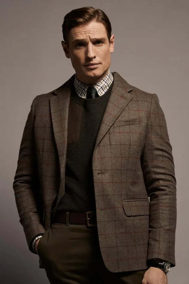 Men Blazers Holland Cooper The Single Breasted Blazer Hampton Check Men Blazers Holland Cooper The Single Breasted Blazer Hampton Check