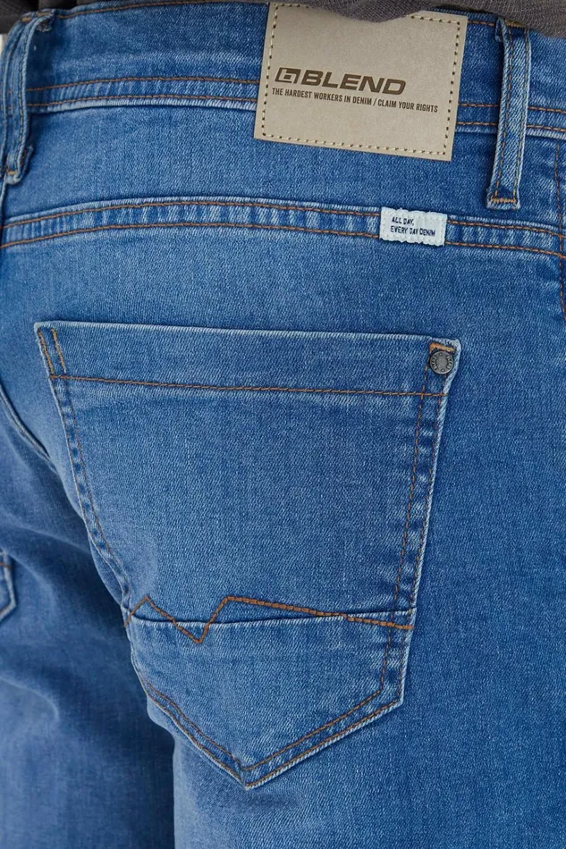 Men Blend Jet Fit Jeans Denim Clear Blue