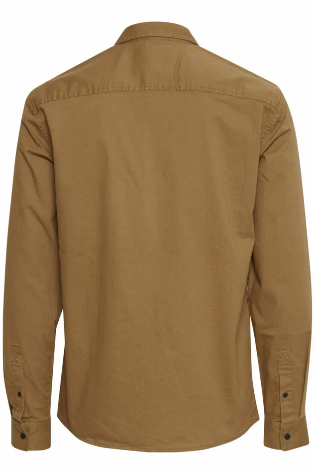 Men Blend Shirts Long Sleeved Shirt Toasted Coconut