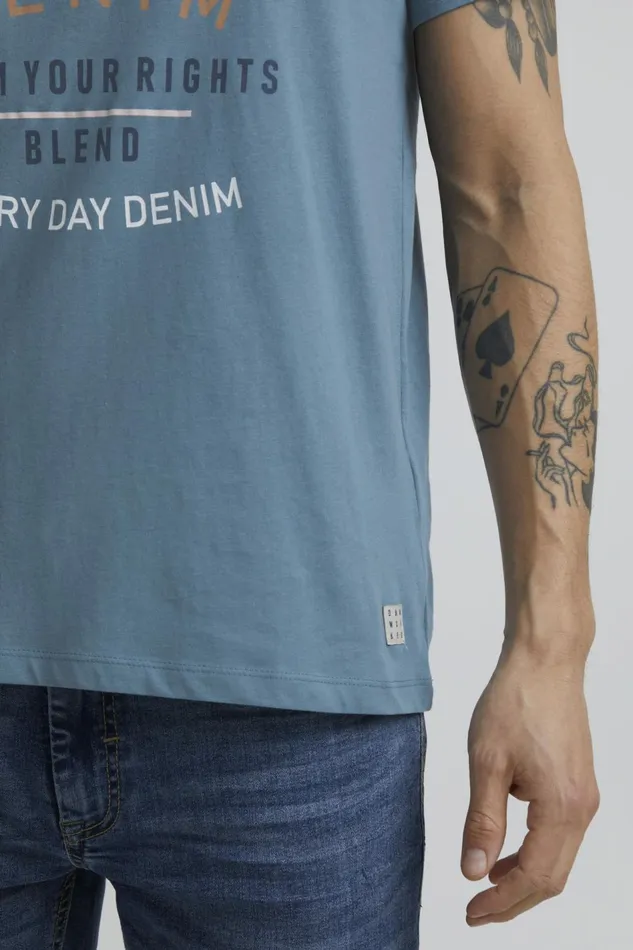Men Blend TShirts Tshirt Bluestone