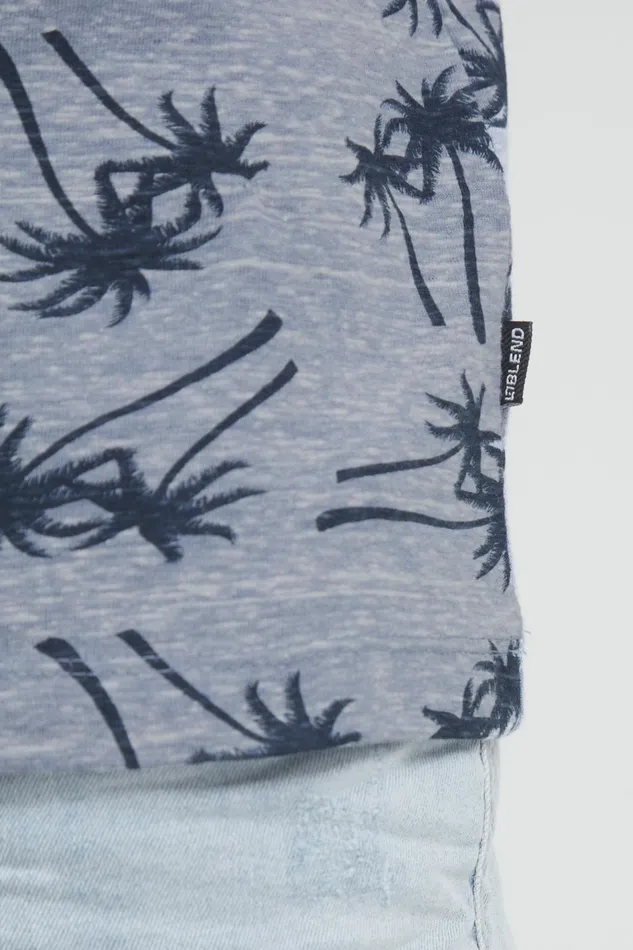 Men Blend TShirts Tshirt Moonlight Blue