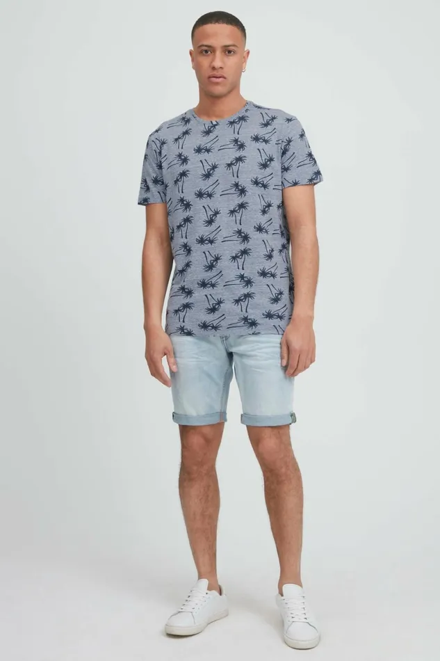 Men Blend TShirts Tshirt Moonlight Blue
