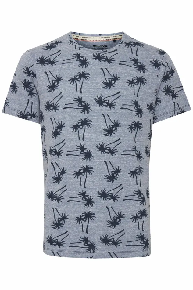 Men Blend TShirts Tshirt Moonlight Blue
