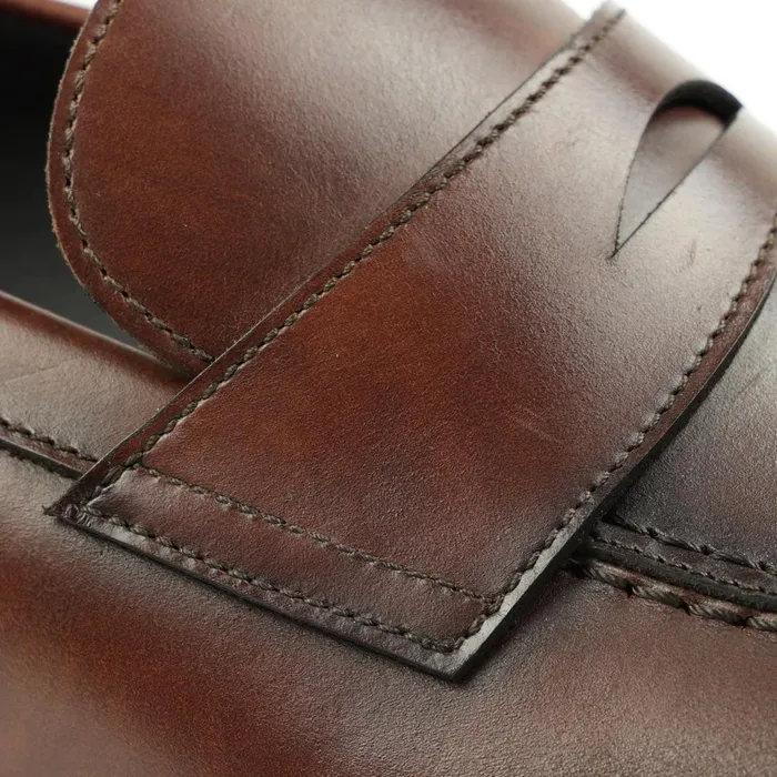Men Casual Shoes Bruno Magli Nathan Penny Loafer 8211 Rust