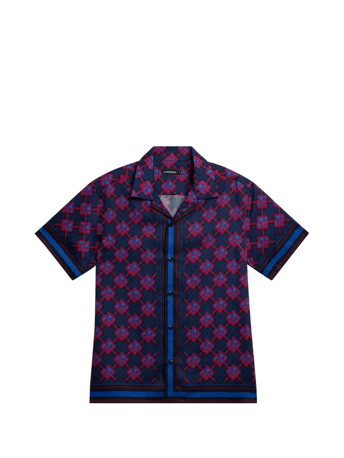 Men Elio Diamond JL Print Shirt JL Navy JLindeberg Shirts Men Elio Diamond JL Print Shirt JL Navy JLindeberg Shirts