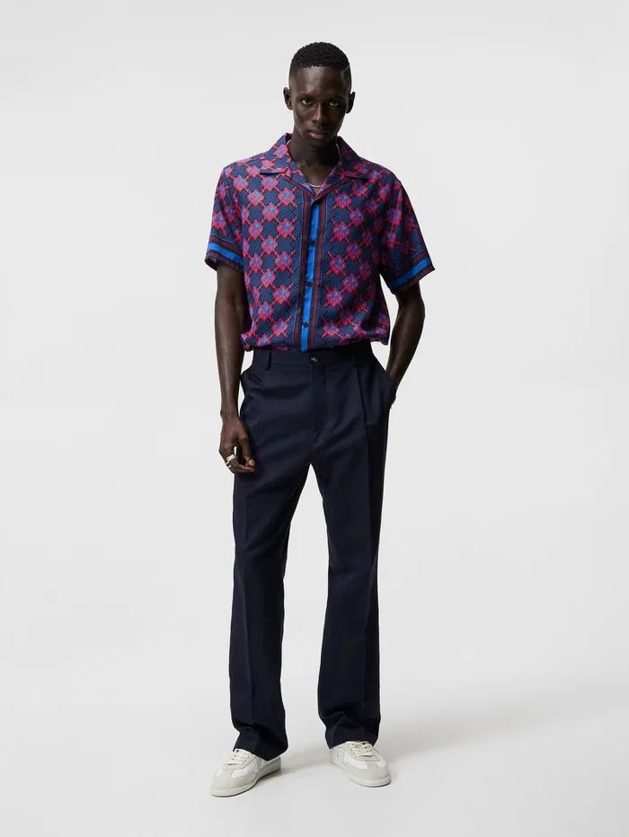 Men Elio Diamond JL Print Shirt JL Navy JLindeberg Shirts Men Elio Diamond JL Print Shirt JL Navy JLindeberg Shirts