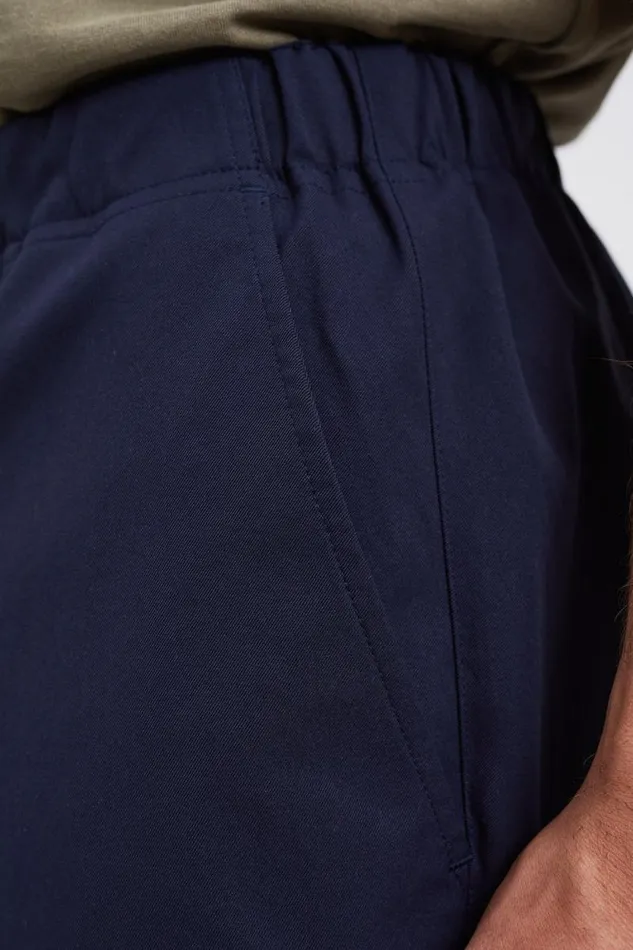 Men Ezra Relaxed Solotex Twill Trouser Dark Navy Norse Projects Trousers