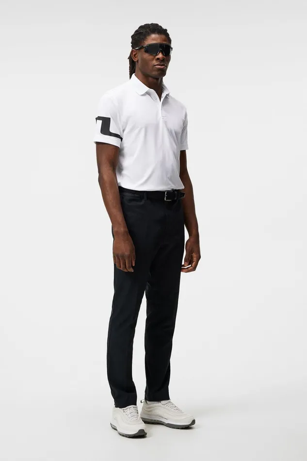 Men Heath Regular Fit Golf Polo White JLindeberg Polo Shirts
