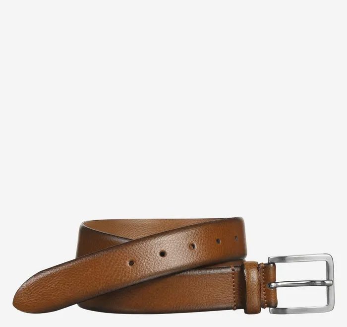 Men Johnston and Murphy Belts FeatherEdge Dress Belt Tan