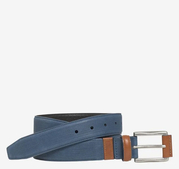 Men Johnston and Murphy Belts XC4 Sport Casual Belt Navy Nubuck