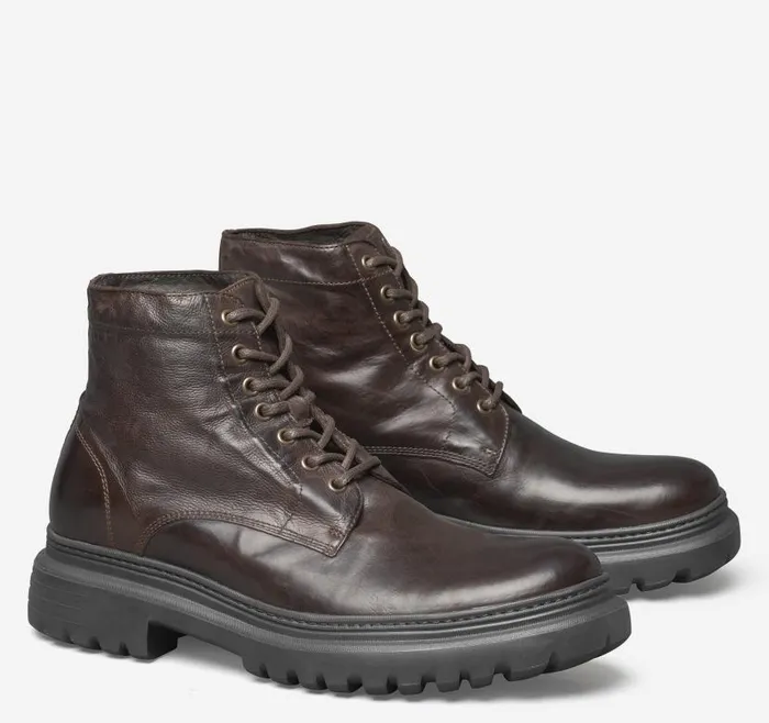 Men Johnston and Murphy Boots Everson Plain Toe Shearling Boot Dark Brown Italian Calfskinshearling Men Johnston and Murphy Boots Everson Plain Toe Shearling Boot Dark Brown Italian Calfskinshearling