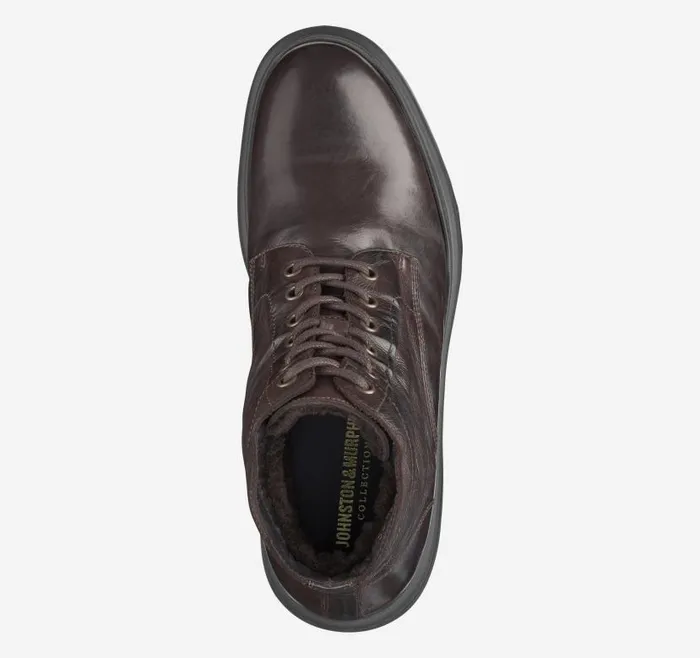 Men Johnston and Murphy Boots Everson Plain Toe Shearling Boot Dark Brown Italian Calfskinshearling Men Johnston and Murphy Boots Everson Plain Toe Shearling Boot Dark Brown Italian Calfskinshearling