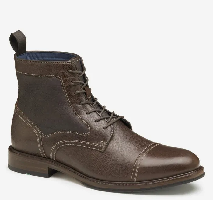 Men Johnston and Murphy Boots XC Flex Raleigh Cap Toe Shearling Boot Mahogany Full Grainshearling Men Johnston and Murphy Boots XC Flex Raleigh Cap Toe Shearling Boot Mahogany Full Grainshearling