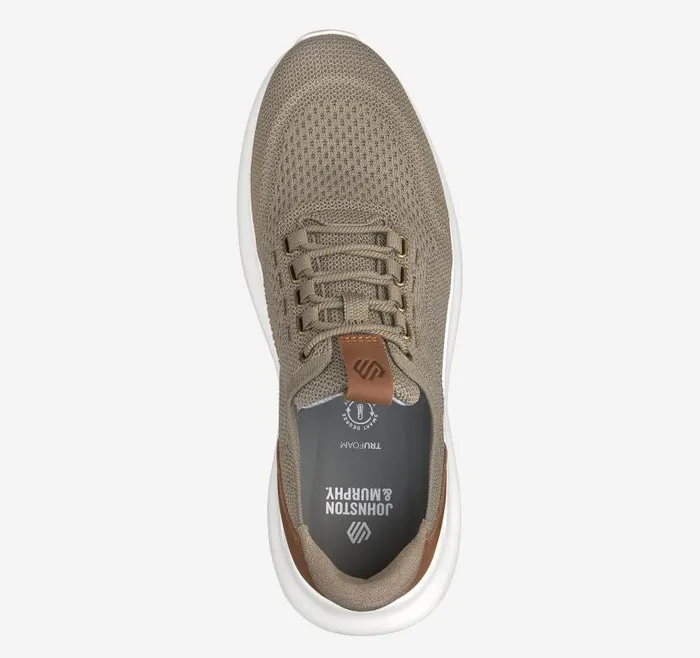 Men Johnston and Murphy LaceUps Amherst 20 Knit Plain Toe Taupe Heathered Knit Men Johnston and Murphy LaceUps Amherst 20 Knit Plain Toe Taupe Heathered Knit