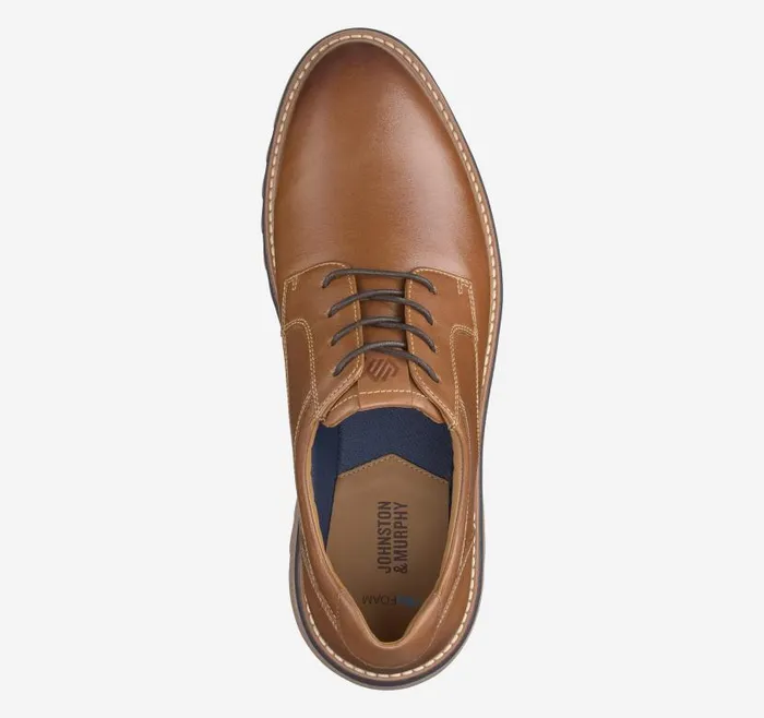 Men Johnston and Murphy LaceUps Braydon Plain Toe Tan Full Grain Men Johnston and Murphy LaceUps Braydon Plain Toe Tan Full Grain