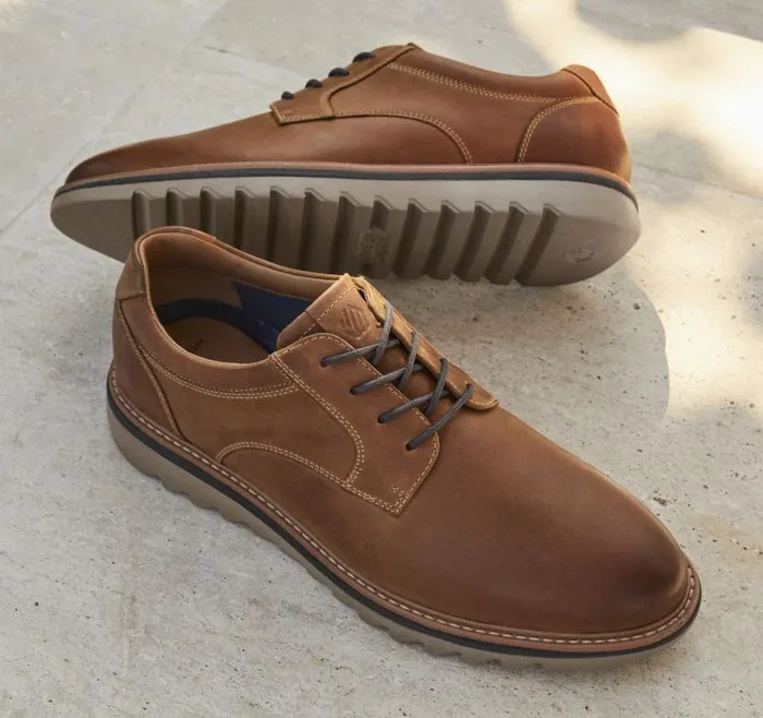 Men Johnston and Murphy LaceUps Braydon Plain Toe Tan Full Grain Men Johnston and Murphy LaceUps Braydon Plain Toe Tan Full Grain