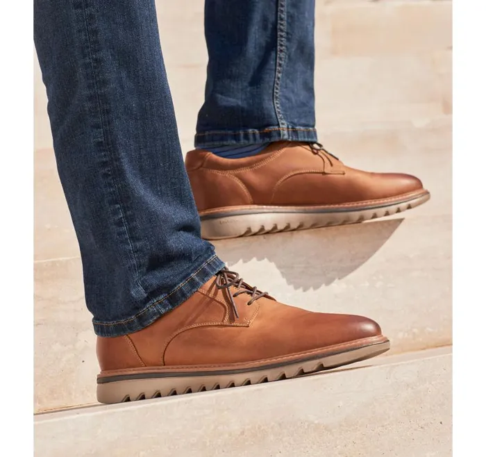 Men Johnston and Murphy LaceUps Braydon Plain Toe Tan Full Grain Men Johnston and Murphy LaceUps Braydon Plain Toe Tan Full Grain
