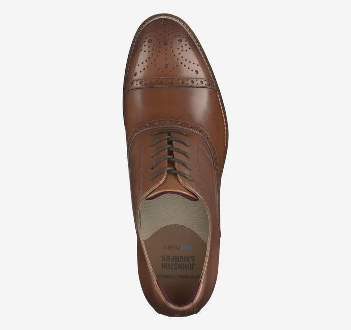Men Johnston and Murphy LaceUps Conard 20 Cap Toe Tan Full Grain Men Johnston and Murphy LaceUps Conard 20 Cap Toe Tan Full Grain