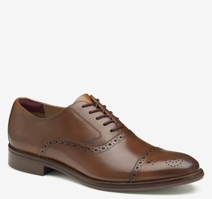 Men Johnston and Murphy LaceUps Conard 20 Cap Toe Tan Full Grain Men Johnston and Murphy LaceUps Conard 20 Cap Toe Tan Full Grain
