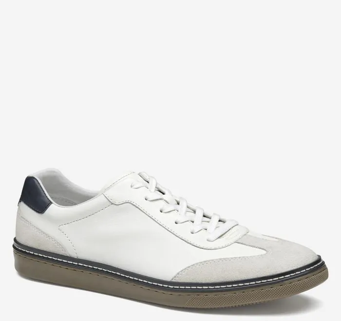 Men Johnston and Murphy LaceUps McGuffey TToe White Full Grainsuede
