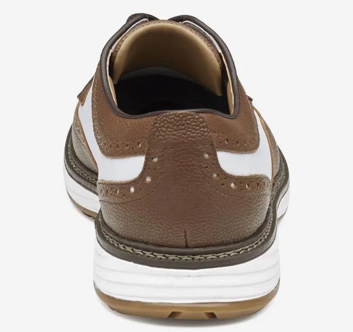 Men Johnston and Murphy LaceUps Upton GL3 Luxe Hybrid Tanwhite Waterproof Scotch Grain Men Johnston and Murphy LaceUps Upton GL3 Luxe Hybrid Tanwhite Waterproof Scotch Grain