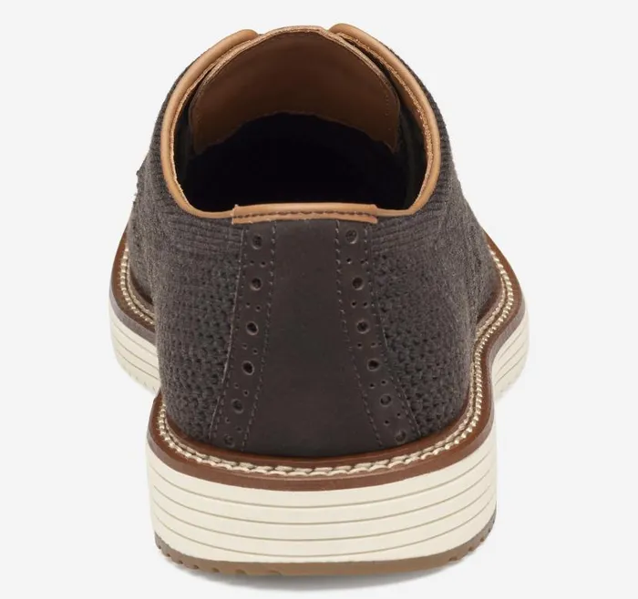 Men Johnston and Murphy LaceUps Upton Knit Wingtip Brown Heathered Knit Men Johnston and Murphy LaceUps Upton Knit Wingtip Brown Heathered Knit