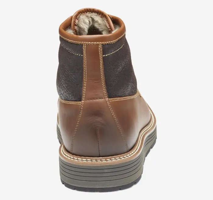 Men Johnston and Murphy LaceUps Upton Lug Shearling Moc Toe Boot Dark Tan Waterproof Full Grain Men Johnston and Murphy LaceUps Upton Lug Shearling Moc Toe Boot Dark Tan Waterproof Full Grain