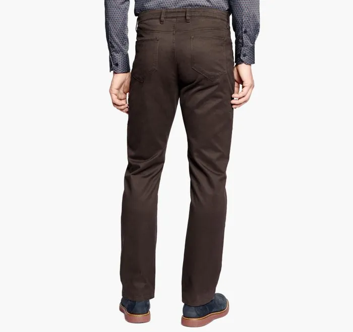 Men Johnston and Murphy Pants and Jeans FivePocket Pants Brown Men Johnston and Murphy Pants and Jeans FivePocket Pants Brown
