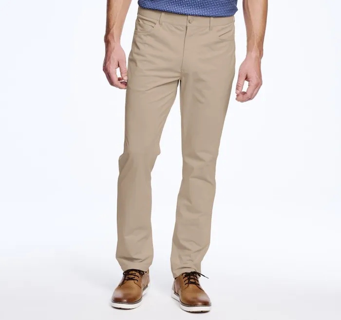 Men Johnston and Murphy Pants and Jeans XC4 Performance FivePocket Pants Khaki