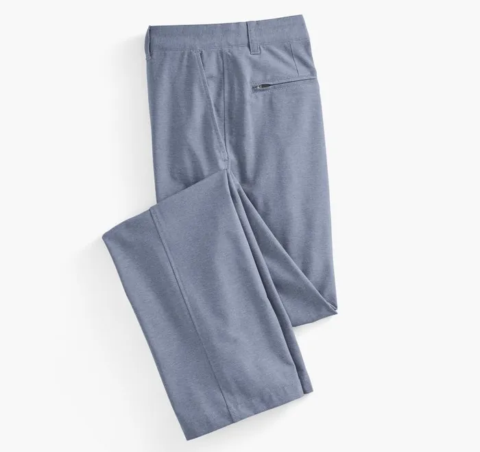 Men Johnston and Murphy Pants and Jeans XC4 Performance Pants Heather Blue Men Johnston and Murphy Pants and Jeans XC4 Performance Pants Heather Blue