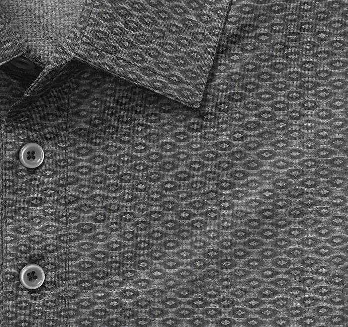 Men Johnston and Murphy Polos and Tees XC4 Performance Polo Black Linked Oval Men Johnston and Murphy Polos and Tees XC4 Performance Polo Black Linked Oval