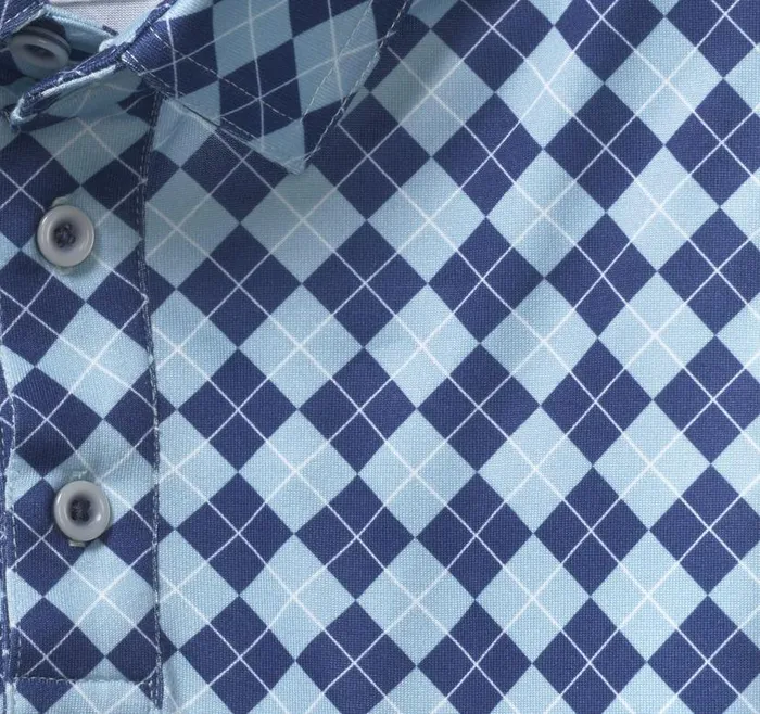 Men Johnston and Murphy Polos and Tees XC4 Performance Polo Navyblue Argyle Men Johnston and Murphy Polos and Tees XC4 Performance Polo Navyblue Argyle