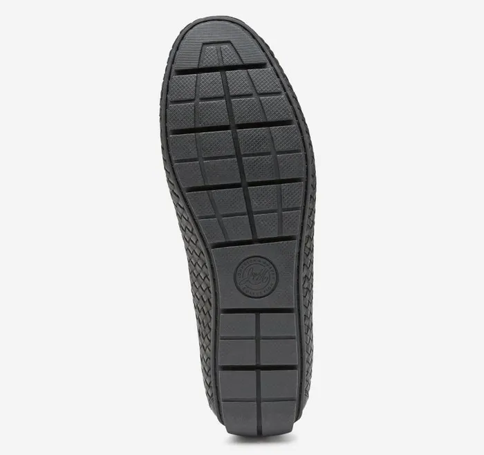 Men Johnston and Murphy SlipOns and Loafers Baldwin Driver Woven SlipOn Loafer Black Sheepskin Men Johnston and Murphy SlipOns and Loafers Baldwin Driver Woven SlipOn Loafer Black Sheepskin