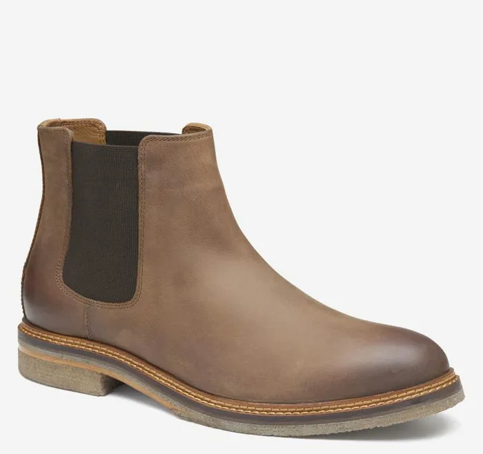 Men Johnston and Murphy SlipOns and Loafers Calder Chelsea Boot Brown Oiled Full Grain Men Johnston and Murphy SlipOns and Loafers Calder Chelsea Boot Brown Oiled Full Grain