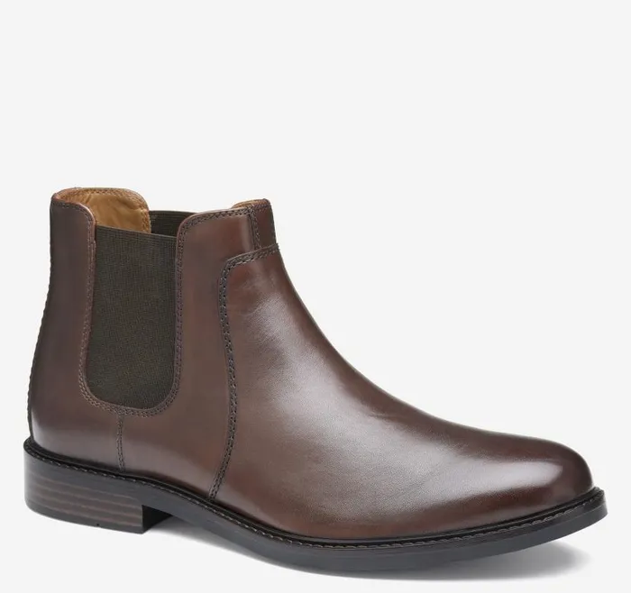 Men Johnston and Murphy SlipOns and Loafers Mason Chelsea Boot Mahogany Full Grain Men Johnston and Murphy SlipOns and Loafers Mason Chelsea Boot Mahogany Full Grain