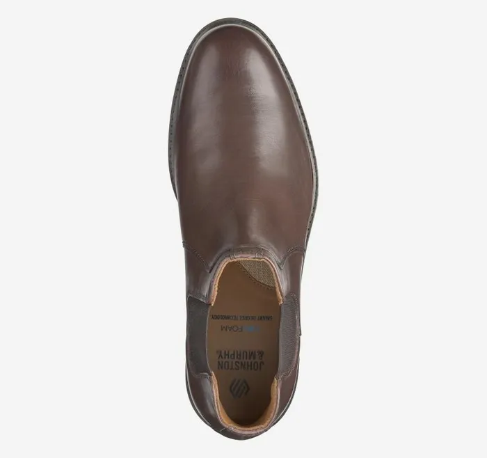 Men Johnston and Murphy SlipOns and Loafers Mason Chelsea Boot Mahogany Full Grain Men Johnston and Murphy SlipOns and Loafers Mason Chelsea Boot Mahogany Full Grain