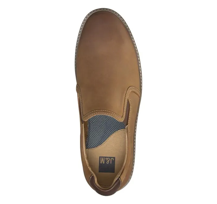 Men Johnston and Murphy SlipOns and Loafers McGuffey SlipOn Light Tan Oiled Full Grain Leather Men Johnston and Murphy SlipOns and Loafers McGuffey SlipOn Light Tan Oiled Full Grain Leather
