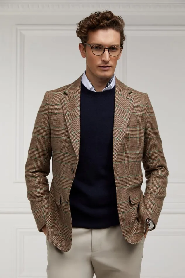 Men Knitwear Holland Cooper Byron Crew Neck Knit Navy