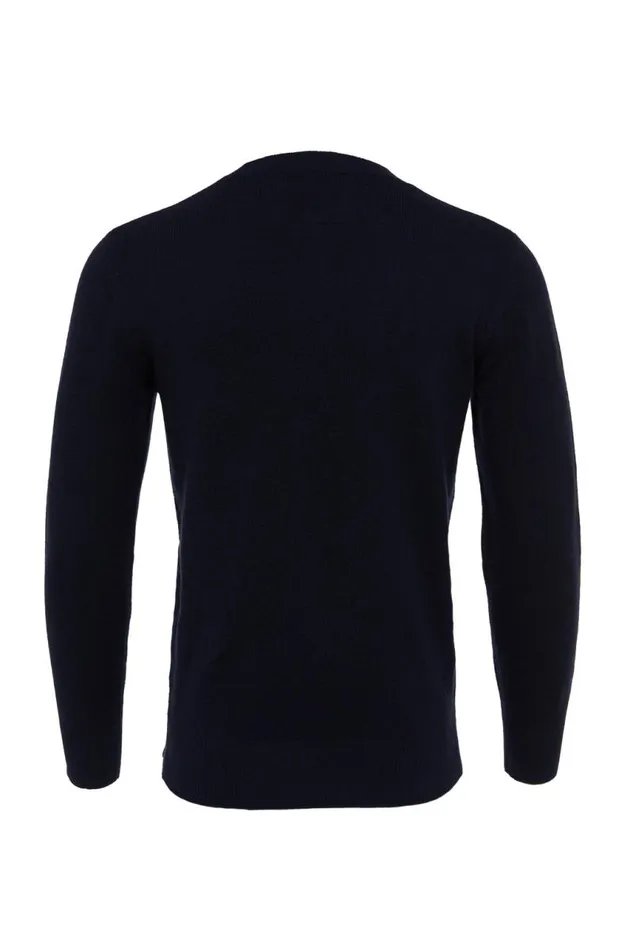 Men Knitwear Holland Cooper Byron Crew Neck Knit Navy