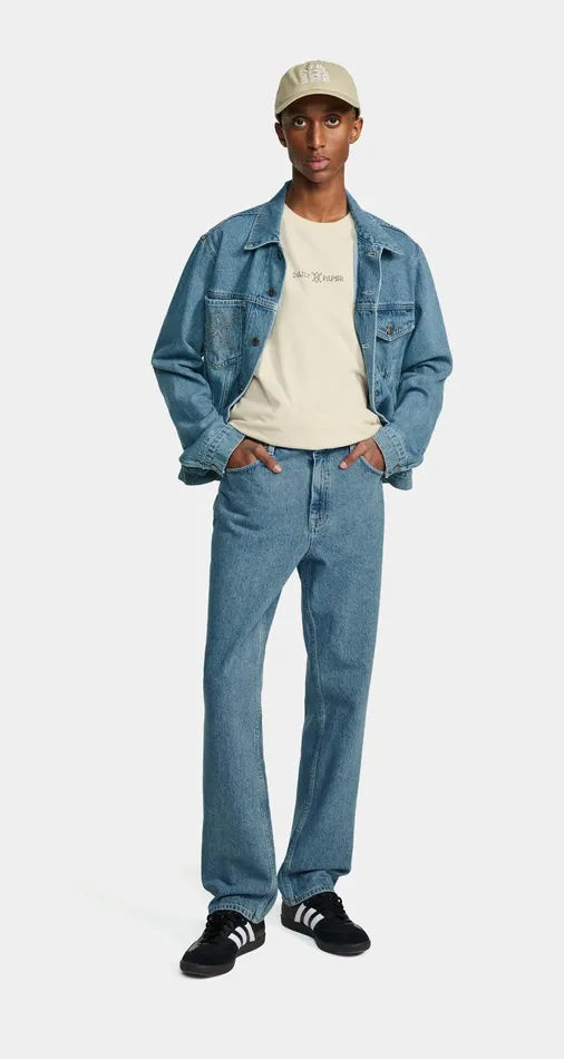 Men Light Blue Kibo Jeans Daily Paper Pants Men Light Blue Kibo Jeans Daily Paper Pants