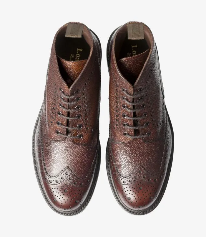 Men Loake Boots Bedale Oxblood Grain Men Loake Boots Bedale Oxblood Grain