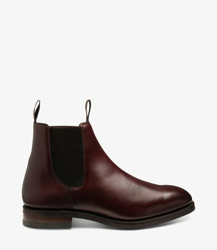 Men Loake Boots Chatsworth Burgundy